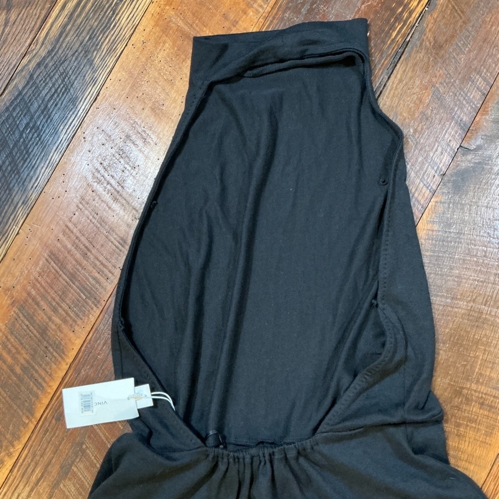 Vince High Neck Black Sleeveless Jumpsuit Women’s Size Large NWT - Picture 4 of 12